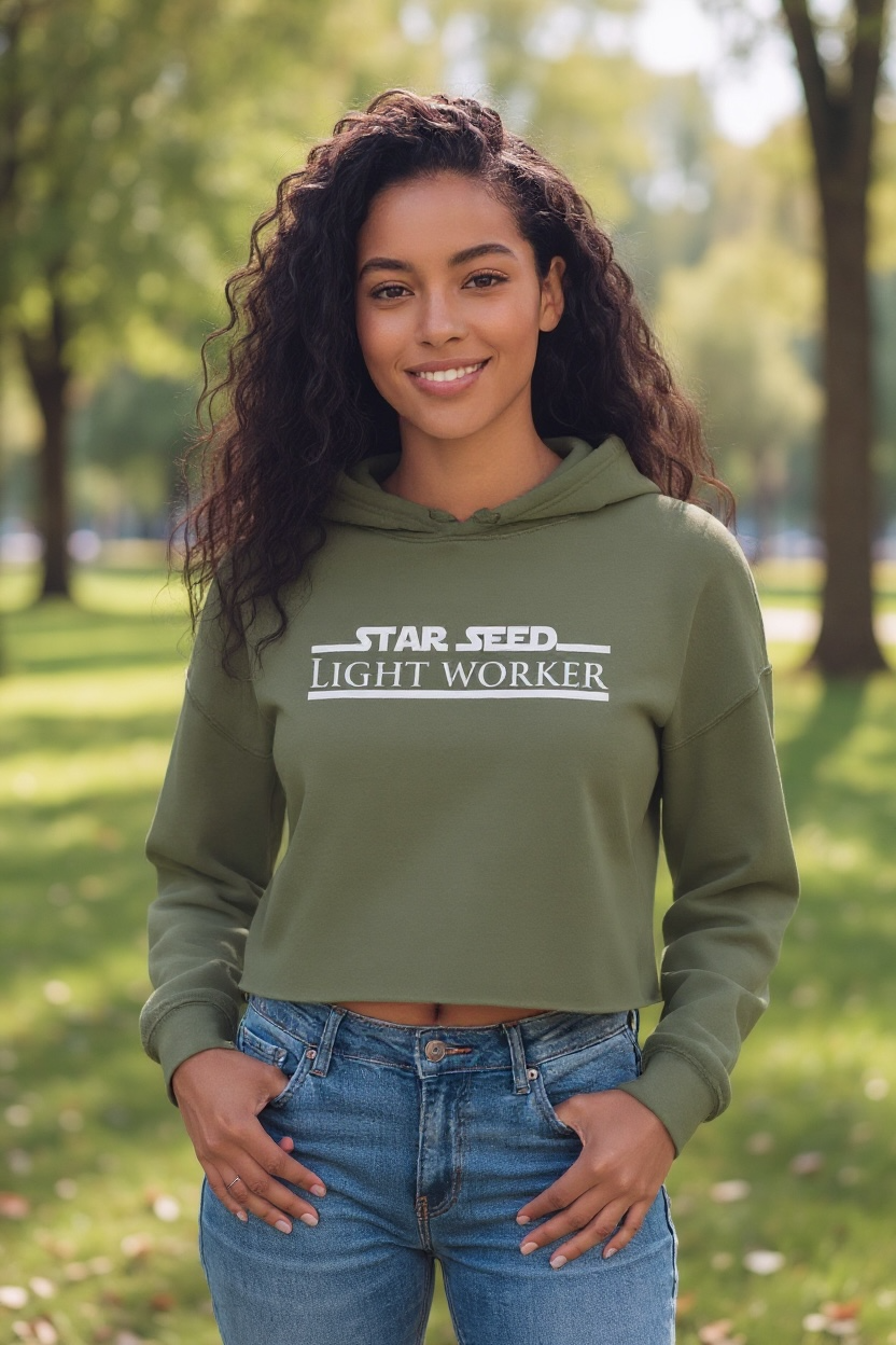 StarSeed LightWorker Crop Hoodie